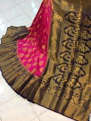 Sadhna_ Nylon Silk Rich Pallu Saree Collection 