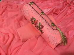  SANAYA PINK COTTON DRESS MATERIAL