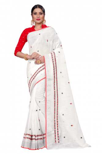 SBT-471 PINK LINEN SAREE