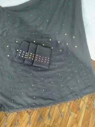 SBT-573 GREY LINEN SAREE