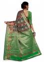 SHANGRILA C-GREEN COTTON SAREES thumb 2