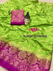 Sharda Nylon Silk Saree Collection with Rich Pallu