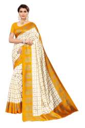 Shreya PF-151 Yellow Silk Saree