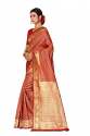 SMALL BUTTI MAROON COTTON SAREE thumb 1
