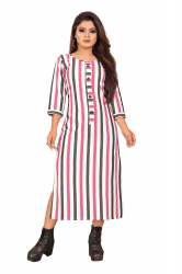 Sweetlook Pink Cotton Kurti