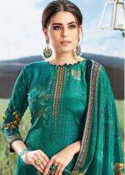 Tarang C-Green Crape Silk Dress Material