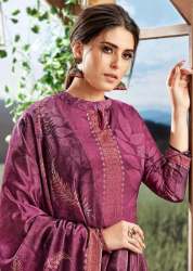 Tarang Purple_1 Crape Silk Dress Material