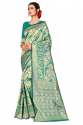 TEEN PATTI C-GREEN COTTON SAREE