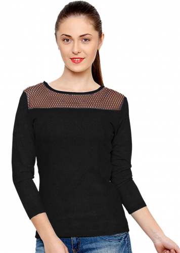 Tipsy_1 Knitting  T-Shirt Black