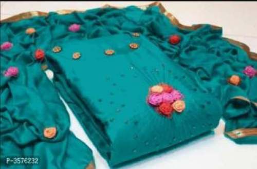 TRUPTI SKYBLUE COTTON DRESS MATERIAL