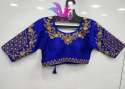 Varmala Blue Bambu Silk Mena	Blouse