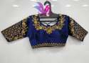 Varmala NavyBlue Bambu Silk Mena Blouse