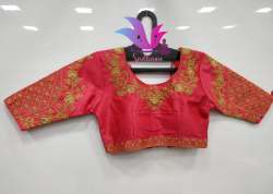 Varmala Pink Bambu Silk Mena Blouse