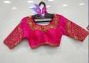 Varmala Rani Pink Bambu Silk Mena	Blouse thumb 1