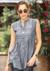 Vayu Jam Cotton Grey_1 Western Top