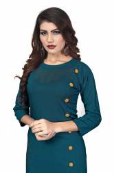 VIBHA C-GREEN RAYON KURTI 