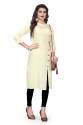 VIBHA BEIGE RAYON KURTI  thumb 2