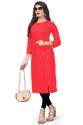 VIBHA PINK RAYON KURTI  thumb 1