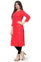 VIBHA PINK RAYON KURTI  thumb 2
