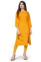 VIBHA YELLOW RAYON KURTI  thumb 1