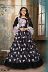 VIVAH BLACK_1 RAYON GOWN 