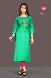 VRAJ TEX EKTA FANCY HEAVY RAYON KURTI 