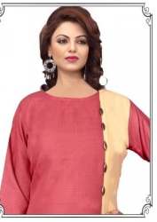 VrajTex Kiya Rayon Pink Kurti
