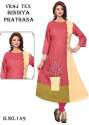 VrajTex Kiya Rayon Pink Kurti thumb 1
