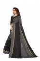 VRAJTEX RUSTAM VOL 1 BLACK COTTON SAREE thumb 1