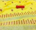 VRAJTEX SBT-507 YELLOW LINEN SAREE