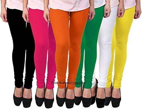 VrajTex Woman's  Churidar Combed Cotton Leggings 