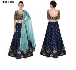Zenny Krupa_2 Blue Heavy Lehnga Choli 