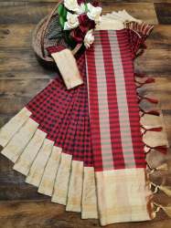 zenny soft handloom silk   marun saree