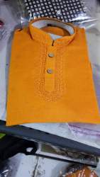 mens cotton plain kurta