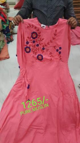 Ladies Designer Muslin Kurtis