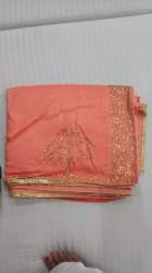 Peach Designer Sarees