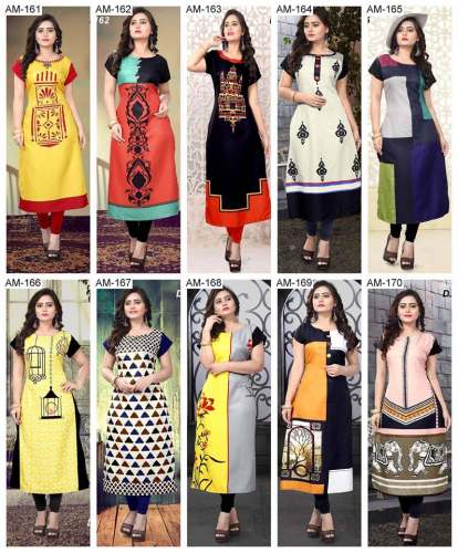 Digital printed kurti by Textile Fab