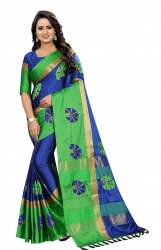 cotton silk work with butta