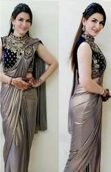 japan satin silk saree