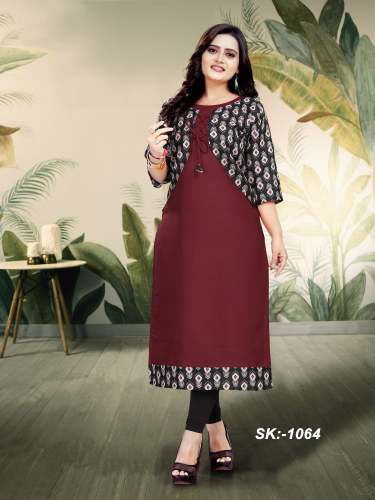 Exclusive jecket kurties by S K Enterprise