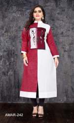 Exclusive khadi cotton kurti printed