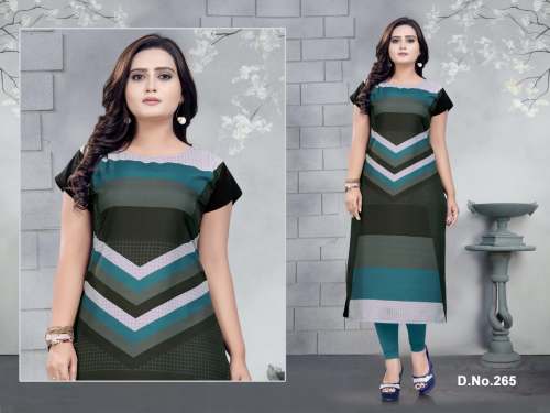 New Plus size Crepe Kurti