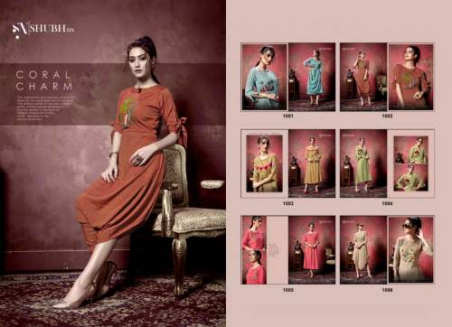 AAZEEN- designer wear kurti by shubh nx