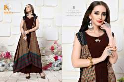 Anarkali Kurta  Slik print Georgette print  