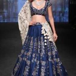 Hara Silk Fabric Wedding Wear Lehenga Choli 