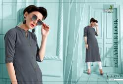 Straight Rayon Slub Kurtis