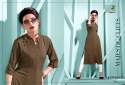 Straight Rayon Slub Kurtis thumb 1