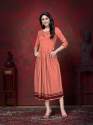 Stylish Hand Work Kurtis With Removable Koti thumb 2
