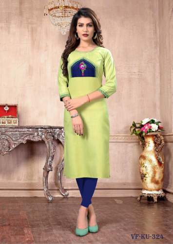 VF 324 COTTON Silk With Printed Work