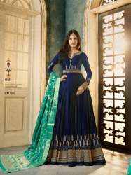 Wedding Georgette Embroidery Work Gown